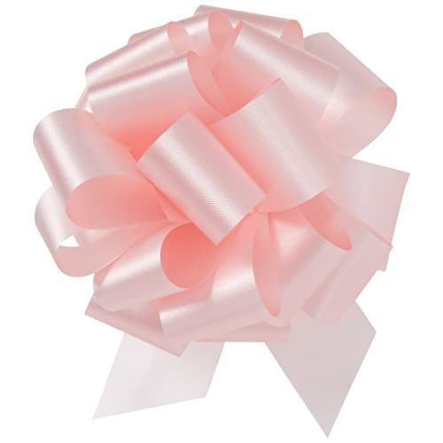 Berwick Offray The Perfect Bow on Flora-Satin Ribbon-5" Diameter X 20 Loops, 1-7/16" Wide Ribbon-50 Pieces/Reel-Pink Schleife, Rose von Berwick