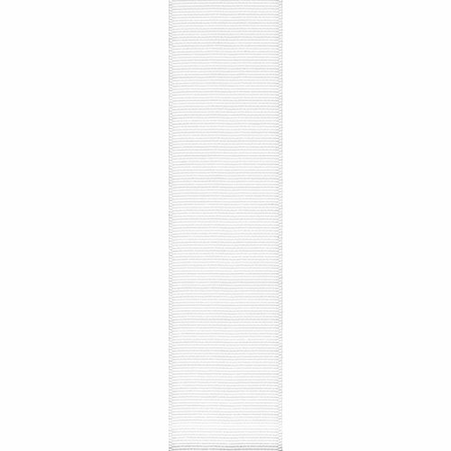 Offray Ripsband, 1,6 cm x 4,7 m, Weiß von Berwick