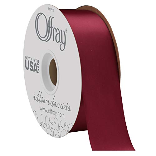 Zipperstop Offray Double Face Satin Craft Ribbon, 1-1/2-Inch Wide by 50-Yard Spool, Wine Zipperstop Offray Double Face Satin Craft Ribbon, 1-1/2-Inch Wide by 50-Yard Spool, Wine von Berwick