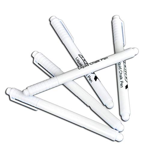 Weiße Tafel Kreide Kugelschreiber, weiß flüssige Kreide Kugelschreiber, weiß Dry Erase Chalk Marker für Tafel-Schilder, Fenster, Tafel, Glas (1Pc) von BesDirect
