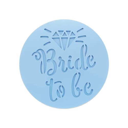Bride to Be Fondant-Stempel, personalisierbar, Keksglasur-Stempel, süße Schablone, Prägung, Kuchen, Cupcake-Topper, Kekse, rund, Hochzeit, Backen, Braut, Junggesellinnenabschied, Stempel, Bride to Be Fondant-Stempel, personalisierbar, Keksglasur-Stempel, süße Schablone, Prägung, Kuchen, Cupcake-Topper, Kekse, rund, Hochzeit, Backen, Braut, Junggesellinnenabschied, Stempel, von Besmrpg