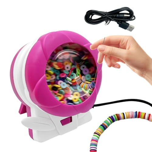 Besreey Elektrischer Perlendreher für Schmuckherstellung | Automatische Maschine für Armbänder – Perlenzubehör für Familie Freunde Frauen Männer von Besreey