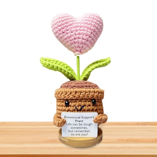 Besreey Emotionale Unterstützung Blumentöpfe - Positive Blumen, Pocket Hug Positive Blumentöpfe, Funny Positive Blumentöpfe, Häkelblume Gestrickte Pflanzen Häkelpflanzen Strickpflanze Häkelpuppe Besreey Emotionale Unterstützung Blumentöpfe - Positive Blumen, Pocket Hug Positive Blumentöpfe, Funny Positive Blumentöpfe, Häkelblume Gestrickte Pflanzen Häkelpflanzen Strickpflanze Häkelpuppe von Besreey