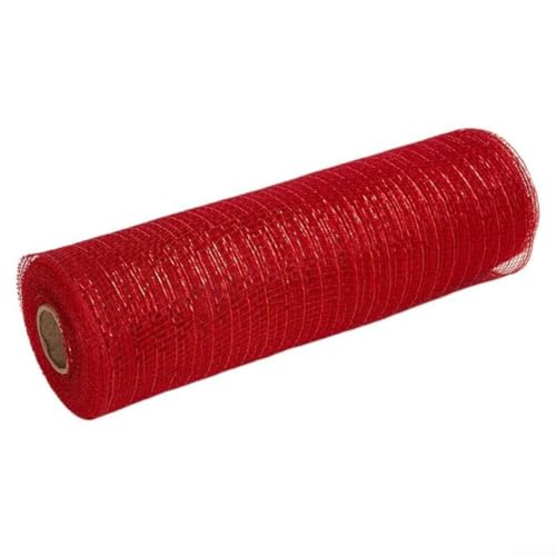 Deko-Mesh-Band, geeignet für Urlaubsprojekte und verschiedene Anlässe (rot) von Besshepplo