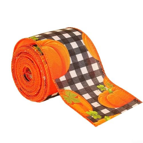Jutebandrollen mit rustikalen Herbstmotiven, perfekt für Kränze und Verpackungen (B) von Besshepplo