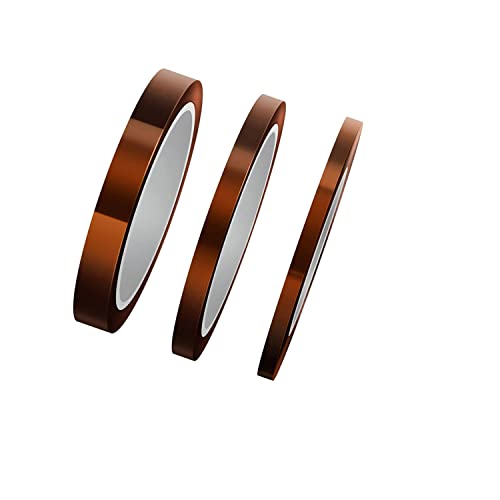 Bessy shop 3 rolls of Kapton tapeHitzebeständiges Klebeband Kapton Tape HohenTemperaturen Klebeband Polyimid Elektronik Isolierband Bessy shop 3 rolls of Kapton tapeHitzebeständiges Klebeband Kapton Tape HohenTemperaturen Klebeband Polyimid Elektronik Isolierband von Bessy shop