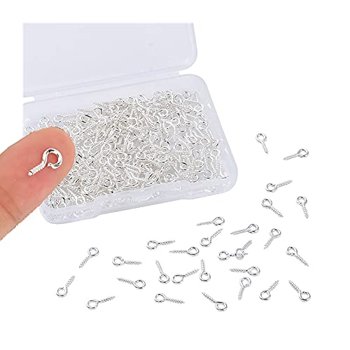 Bessy shop Auge Schrauben,300 pcs Ringschrauben Öse Verbinder mit Box Ösenschraube Ösenstifte für Basteln Anhänger Schmuck herstellung und Kunststoff DIY Kunsthandwerk(Silber Bessy shop Auge Schrauben,300 pcs Ringschrauben Öse Verbinder mit Box Ösenschraube Ösenstifte für Basteln Anhänger Schmuck herstellung und Kunststoff DIY Kunsthandwerk(Silber von Bessy shop