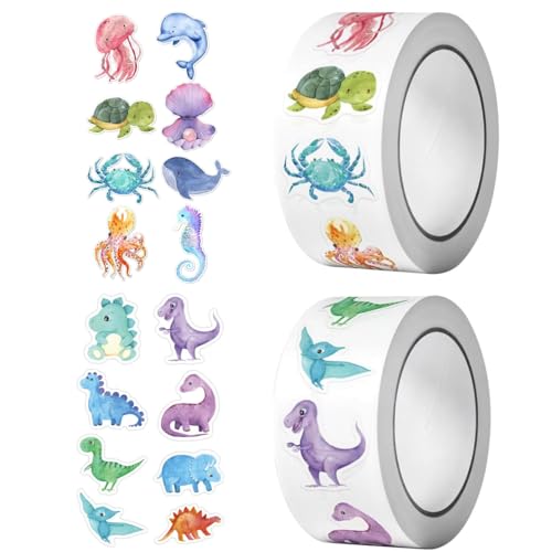 Runde Tier Aufkleber,1000 Stück Muster Reward Sticker Tiere Meerestiere Stickers Rolle Sticker Tiere Kinder Runde Cartoon Belohnungssticker Set für Kinder Schüler Freund Buchliebhaber Runde Tier Aufkleber,1000 Stück Muster Reward Sticker Tiere Meerestiere Stickers Rolle Sticker Tiere Kinder Runde Cartoon Belohnungssticker Set für Kinder Schüler Freund Buchliebhaber von Bessy shop