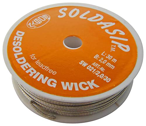 DESOLDERING BRAID, PB-FREE, 2.0MMX30M SW021/2,0/30 By EDSYN von Best Price Square