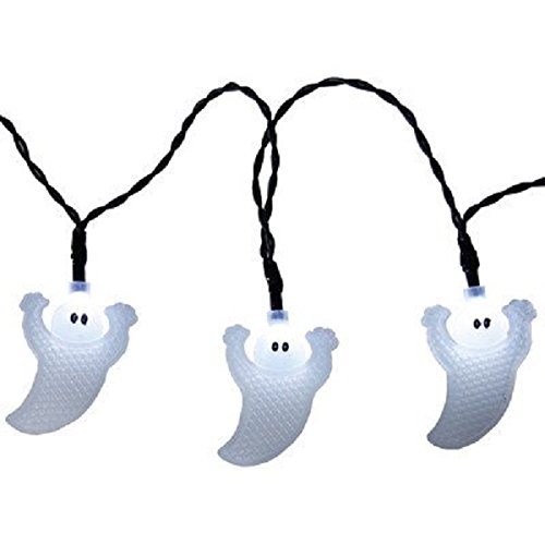 Best Season Lichterkette Ghosts, 10 LED, Geister, Länge circa 1,35 m, Timer, Batterie Sichtkarton, warmweiß 726-75 Best Season Lichterkette Ghosts, 10 LED, Geister, Länge circa 1,35 m, Timer, Batterie Sichtkarton, warmweiß 726-75 von Best Season
