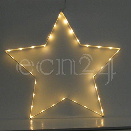 Best Season SA000024, LED-Silhouette Stern, Metall, silber, 1 x 50 x 52 cm von Best Season