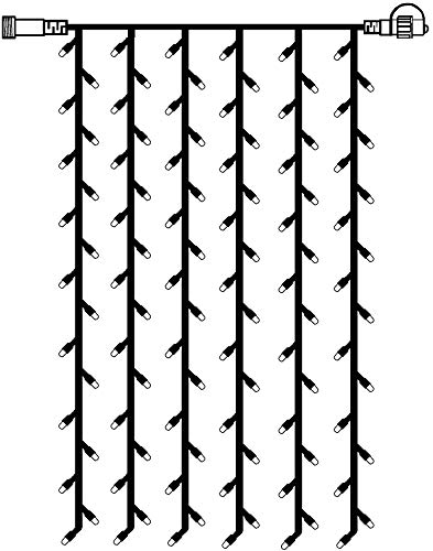 LED Lichtervorhang 1x2 m für LED-Beleuchtungs-System von Star Trading, Lichterkette weiß für außen, 102 LEDs kaltweiß, IP44 LED Lichtervorhang 1x2 m für LED-Beleuchtungs-System von Star Trading, Lichterkette weiß für außen, 102 LEDs kaltweiß, IP44 von Star Trading