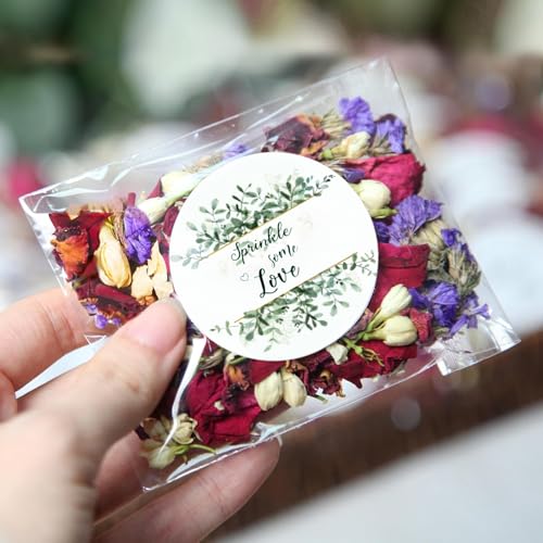 25er Pack Blütenkonfetti Hochzeit Natürliches Streublumen Rosenblätter Hochzeit zum Streuen Getrocknet Blütenblätter Hochzeit Konfetti Biologisch Abbaubares für Geburtstag Party (25) von Best ZOIKOM