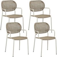 BEST Gartenstühle mit Armlehnen Reino sand, Metall, 4 St. BEST Gartenstühle mit Armlehnen Reino sand, Metall, 4 St. von Best
