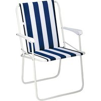 BEST Gartenstuhl mit Armlehnen Chiemsee weiß, blau, 1 St. BEST Gartenstuhl mit Armlehnen Chiemsee weiß, blau, 1 St. von Best