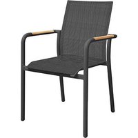BEST Gartenstuhl mit Armlehnen Paros anthrazit, Metall, 1 St. BEST Gartenstuhl mit Armlehnen Paros anthrazit, Metall, 1 St. von Best