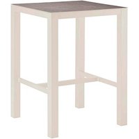 BEST Gartentisch Rhodos grau, sand quadratisch 80,0 x 80,0 x 109,5 cm von Best