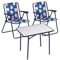 BEST Kinder-Sitzgruppe, blau Metall, 3-teilig BEST Kinder-Sitzgruppe, blau Metall, 3-teilig von Best