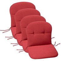 4 BEST Sitzkissen rot 45,0 x 84,0 cm von Best