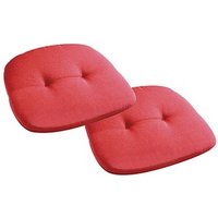 2 BEST Sitzkissen rot 45,0 x 45,0 cm von Best
