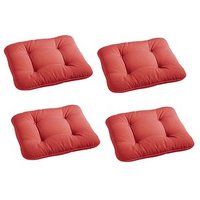 4 BEST Sitzkissen rot 48,0 x 48,0 cm von Best