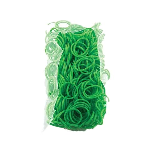 Elastiplay Silikon Bänder + 5 S-Clips, für Armbänder, grasgrün, 105-teilig (1 Set)… von BestSaller