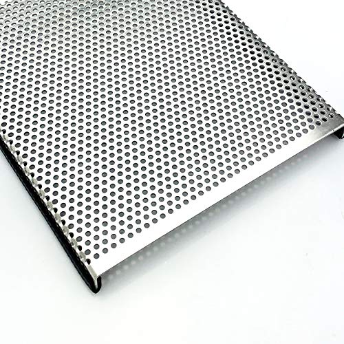 Aluminium 1,5mm dick Terrariumabdeckung mit Kantenschutz Lochblech RV 3-5 Schutzgitter, Größe nach Maß (1000mm x 400mm) von Bestell_dein_lochblech