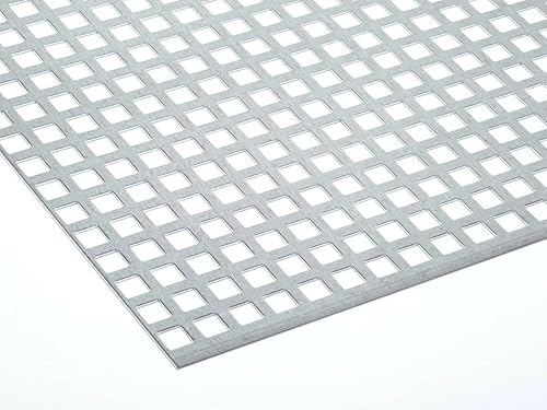 Stahl Verzinkt Lochblech QG10-15 Stahl 2 mm dick Wunschzuschnitt nach Maß (500 mm x 400 mm) von Bestell_dein_lochblech