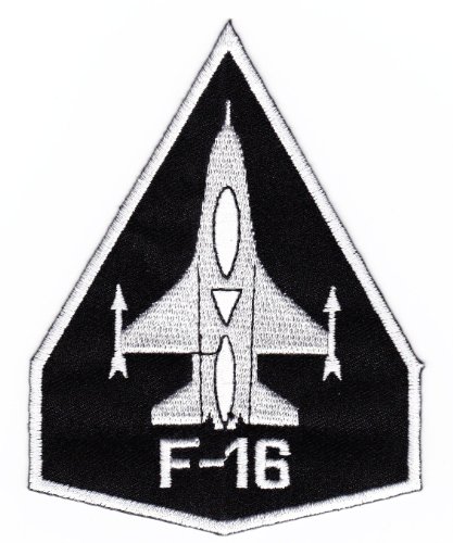 Aufnäher Bügelbild Aufbügler Iron on Patches Applikation Flugzeug Jet F 16 Düsenjet Jet Düsenflieger von Bestellmich / Aufnäher