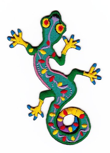 Aufnäher Bügelbild Aufbügler Iron on Patches Applikation Geko Salamander Aufnäher Bügelbild Aufbügler Iron on Patches Applikation Geko Salamander von Bestellmich