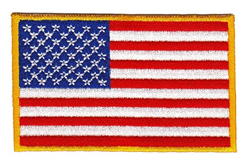 Bestellmich Flagge USA United States Aufnäher Bügelbild Patch Applikation von Bestellmich