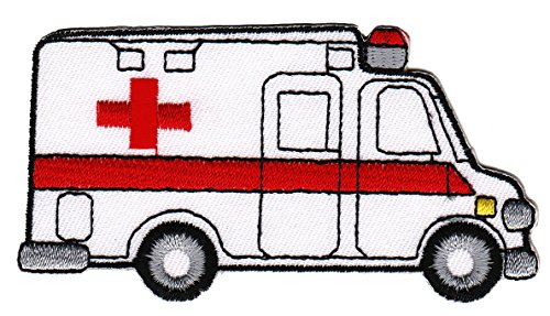 Krankenwagen RTW Aufnäher Bügelbild von Bestellmich