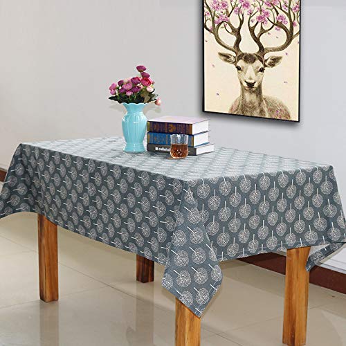 Bestenrose Retro Tischdecke Rechteckige Tischdecke Baumwolle Leinen Tischdecke Geeignet für Home Küche Dekoration (Grauer Baum, 140 x 250 cm) von Bestenrose