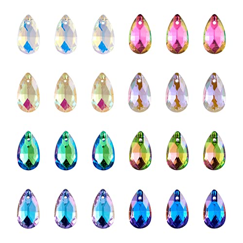 Bestewelry 100 Stück Tropfenperlen facettierte Glasperlen in Tropfenform Wassertropfen lose Perlen Charms für DIY Halskette Ohrringe Armband Schmuckherstellung Bestewelry 100 Stück Tropfenperlen facettierte Glasperlen in Tropfenform Wassertropfen lose Perlen Charms für DIY Halskette Ohrringe Armband Schmuckherstellung von Bestewelry