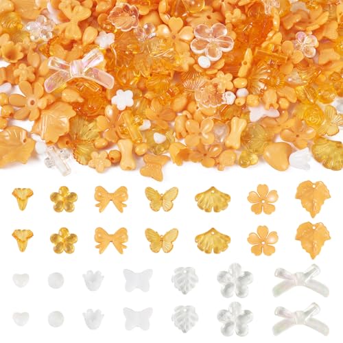 Bestewelry 100G Morning Glory Herz sortierte Acrylperlen Schmetterling Blume ästhetische Pastellperlen für DIY Armband Halskette Ohrring Handykette Schmuckherstellung, Dunkelorange Bestewelry 100G Morning Glory Herz sortierte Acrylperlen Schmetterling Blume ästhetische Pastellperlen für DIY Armband Halskette Ohrring Handykette Schmuckherstellung, Dunkelorange von Bestewelry