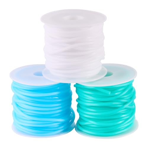 Bestewelry 15 m 2 mm Hohlrohr-Gummikordel Rundrohrschnüre für Memory-Draht, Halskette, Armband, Stricken, Schmuckherstellung, Dekoration Bestewelry 15 m 2 mm Hohlrohr-Gummikordel Rundrohrschnüre für Memory-Draht, Halskette, Armband, Stricken, Schmuckherstellung, Dekoration von Bestewelry