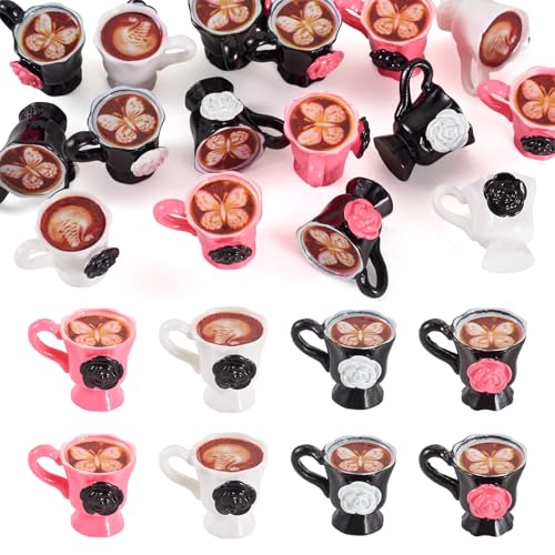 Bestewelry 16 Stück Mini-Kaffeetasse aus Kunstharz, Kaffee-Modell, Ornamente, Kaffee-Getränke, Puppenhaus-Zubehör für Mikro-Landschaft, Puppenhaus-Dekorationen Bestewelry 16 Stück Mini-Kaffeetasse aus Kunstharz, Kaffee-Modell, Ornamente, Kaffee-Getränke, Puppenhaus-Zubehör für Mikro-Landschaft, Puppenhaus-Dekorationen von Bestewelry
