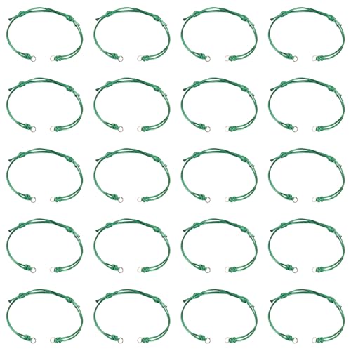 Bestewelry 20 Stück 23,5 cm verstellbare, gewachste Polyester-Armbandschnur, unlackiertes Armband, Seil, Wellenfaden mit Biegeringe für Handgelenk, Knöchel, Schmuckherstellung, Dunkelgrün Bestewelry 20 Stück 23,5 cm verstellbare, gewachste Polyester-Armbandschnur, unlackiertes Armband, Seil, Wellenfaden mit Biegeringe für Handgelenk, Knöchel, Schmuckherstellung, Dunkelgrün von Bestewelry