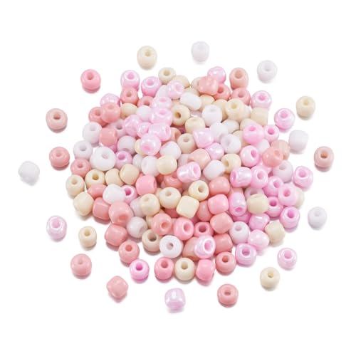 Bestewelry 2453 Stück undurchsichtige runde Rocailles-Perlen, 4 mm, Großpackung, Pony-Perlen, Kandi-Armband, Mini-Bugle-Perlen für Schmuckherstellung, DIY, Halskette, Handwerk, Rosa Bestewelry 2453 Stück undurchsichtige runde Rocailles-Perlen, 4 mm, Großpackung, Pony-Perlen, Kandi-Armband, Mini-Bugle-Perlen für Schmuckherstellung, DIY, Halskette, Handwerk, Rosa von Bestewelry