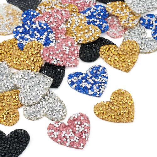 Bestewelry 30 Stück Herz-Aufnäher zum Aufnähen, 35 x 35 mm, Herz-Hotfix, Strass-Applikation, Stoffaufkleber für Schuhe, Taschen, Hüte, Kleidung, Jacken, Jeans, Nähen, Basteln, Dekoration Bestewelry 30 Stück Herz-Aufnäher zum Aufnähen, 35 x 35 mm, Herz-Hotfix, Strass-Applikation, Stoffaufkleber für Schuhe, Taschen, Hüte, Kleidung, Jacken, Jeans, Nähen, Basteln, Dekoration von Bestewelry