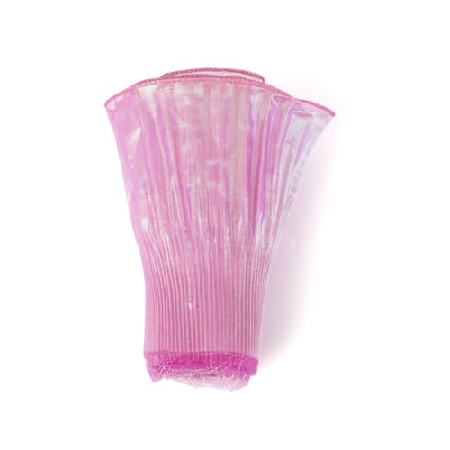 Bestewelry 4,5 m Polyester-Rüschenband, 150 mm, plissiert, gewellt, gerüscht, Spitze für Kleidung, Accessoires, Kleiderdekoration, Hot Pink von Bestewelry