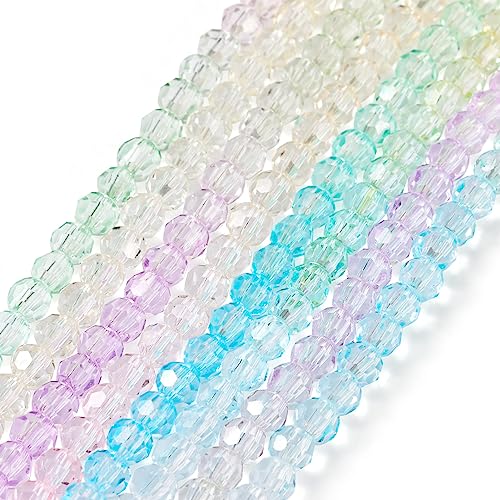 Bestewelry 8 Stränge facettierte Glasperlen Transparent Kristallglas Runde Lose Perlen Bulk für DIY Handwerk Armbänder Halsketten Schmuckherstellung Bestewelry 8 Stränge facettierte Glasperlen Transparent Kristallglas Runde Lose Perlen Bulk für DIY Handwerk Armbänder Halsketten Schmuckherstellung von Bestewelry