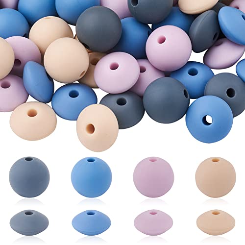 Bestewelry 80 Stück 12 mm Silikonperlen gemischte Farben runde Silikon lose Perlen Rondelle Silikonperlen für Halsketten, Armbänder, Schlüsselanhänger, Schmuck, Basteln Bestewelry 80 Stück 12 mm Silikonperlen gemischte Farben runde Silikon lose Perlen Rondelle Silikonperlen für Halsketten, Armbänder, Schlüsselanhänger, Schmuck, Basteln von Bestewelry