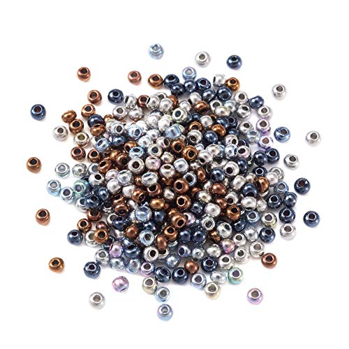 Bestewelry Galvanisierte Glas-Rocailles, 2 mm, 12/0, irisfarbene runde Rocailles, Mini-Pony-Perlen für Schmuckherstellung, Armband, Ohrringe, Halsketten, Basteln, 8000 Stück Bestewelry Galvanisierte Glas-Rocailles, 2 mm, 12/0, irisfarbene runde Rocailles, Mini-Pony-Perlen für Schmuckherstellung, Armband, Ohrringe, Halsketten, Basteln, 8000 Stück von Bestewelry