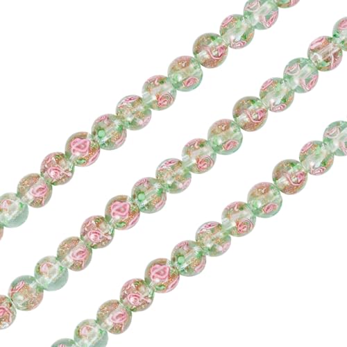 Bestewelry Glasperlen, rund, Blume, Kristall-Glasperlen, lose Abstandshalter, Perlen für Armbänder, Ohrringe, Halsketten, Schmuckherstellung, Dunkelmeergrün, 40 Stück Bestewelry Glasperlen, rund, Blume, Kristall-Glasperlen, lose Abstandshalter, Perlen für Armbänder, Ohrringe, Halsketten, Schmuckherstellung, Dunkelmeergrün, 40 Stück von Bestewelry