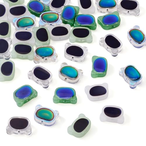 Bestewelry Glasperlen in Bärenform, 14 mm, Temperatursensor, Farbwechsel, zweifarbig, Bärenglasperlen für Schmuckherstellung, Armband, Halskette, Basteln, 40 Stück Bestewelry Glasperlen in Bärenform, 14 mm, Temperatursensor, Farbwechsel, zweifarbig, Bärenglasperlen für Schmuckherstellung, Armband, Halskette, Basteln, 40 Stück von Bestewelry