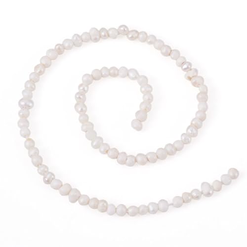 Bestewelry Natürliche Süßwasser-Zuchtperlen, Kartoffelform, weiße Perlen für Sommer, Muttertag, Armband, Halskette, Ohrringe, Ring, Schmuckherstellung, 225 Stück Bestewelry Natürliche Süßwasser-Zuchtperlen, Kartoffelform, weiße Perlen für Sommer, Muttertag, Armband, Halskette, Ohrringe, Ring, Schmuckherstellung, 225 Stück von Bestewelry