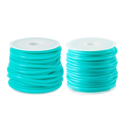 Bestewelry PVC-Gummikordel für Hohlrohre, 2 mm, 3 mm, Rundrohr, Gummikordel zum Stricken, Basteln, Halten von Stichen, Schmuckherstellung, 2 Rollen Bestewelry PVC-Gummikordel für Hohlrohre, 2 mm, 3 mm, Rundrohr, Gummikordel zum Stricken, Basteln, Halten von Stichen, Schmuckherstellung, 2 Rollen von Bestewelry