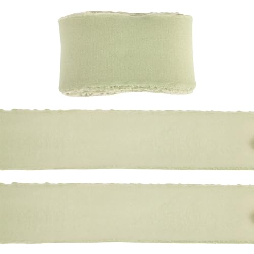 Bestewelry Polyesterband mit rohem Rand, ausgefranstes Polyesterband, 36–40 mm, Seiden-Chiffon-Garn, handzerrissen, gerollte Bänder zum Verpacken von Geschenken, Bekleidungszubehör, Hellgrün, 15 m Bestewelry Polyesterband mit rohem Rand, ausgefranstes Polyesterband, 36–40 mm, Seiden-Chiffon-Garn, handzerrissen, gerollte Bänder zum Verpacken von Geschenken, Bekleidungszubehör, Hellgrün, 15 m von Bestewelry