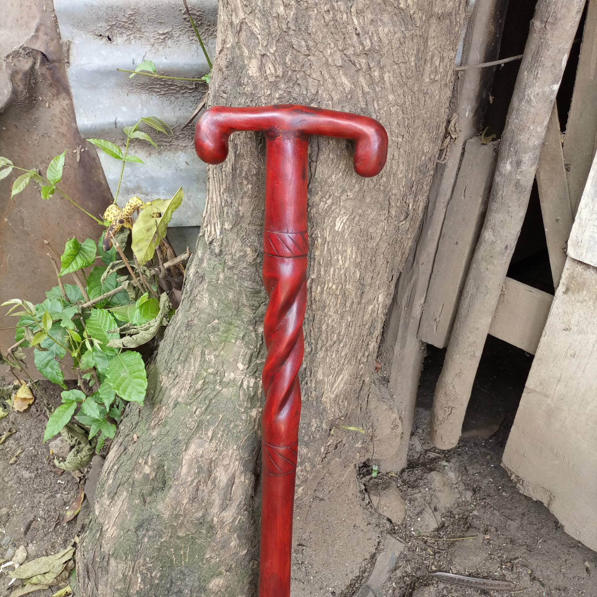 "Original "Twisted T Handle" African Natural Palisander Gehstock Cane Handmade Kenia Afrika Schwarz/Eisen Jacaranda Unisex Vintage Art Style." "Original "Twisted T Handle" African Natural Palisander Gehstock Cane Handmade Kenia Afrika Schwarz/Eisen Jacaranda Unisex Vintage Art Style." von Bestgemdiamond